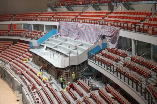 胡立山調(diào)研軍運(yùn)會(huì)主場(chǎng)館建設(shè)