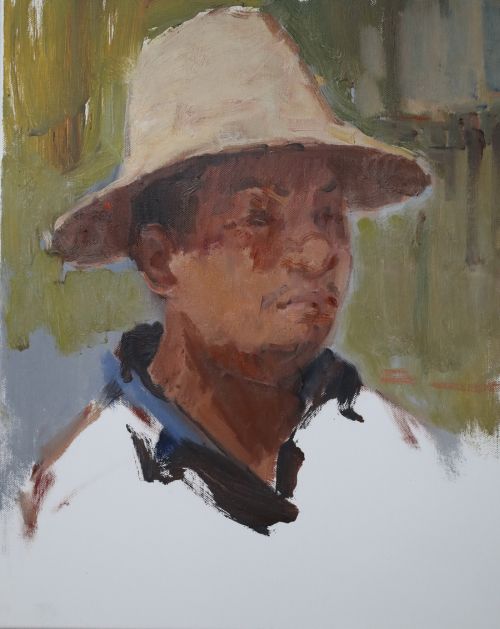 致敬軍運勞動者 手繪最美奮斗人 華師美院學生為軍運會建設者畫像(圖11) 致敬軍運勞動者 手繪最美奮斗人 華師美院學生為軍運會建設者畫像(圖11)