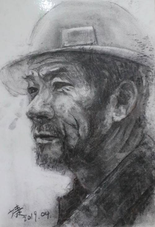 致敬軍運勞動者 手繪最美奮斗人 華師美院學生為軍運會建設者畫像(圖8) 致敬軍運勞動者 手繪最美奮斗人 華師美院學生為軍運會建設者畫像(圖8)